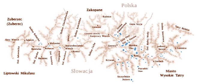 Tatry Wysokie, Tatry Zachodnie, Tatry Bielskie, Słowacja